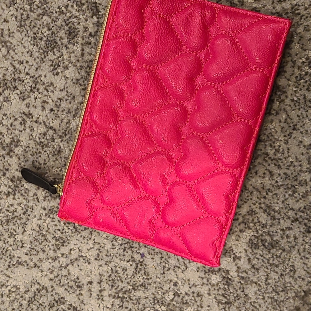 Pink Betsy Johnson clutch ..small bag